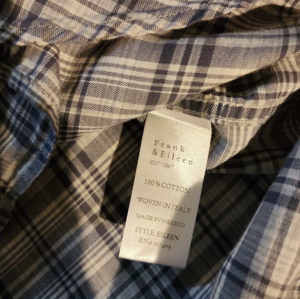 Frank & Eileen Gray Plaid Women's Top - Picture 10 of 10